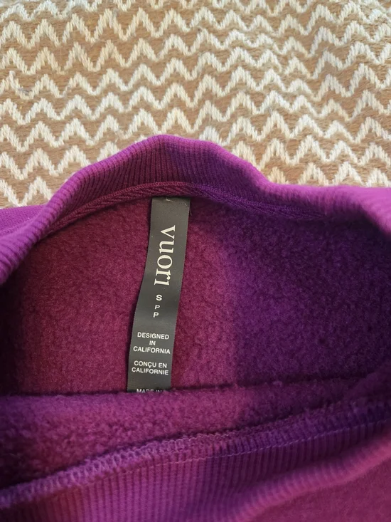 Vuori Restore Oversize Crewneck Sweatshirt - Magenta - Picture 5 of 6